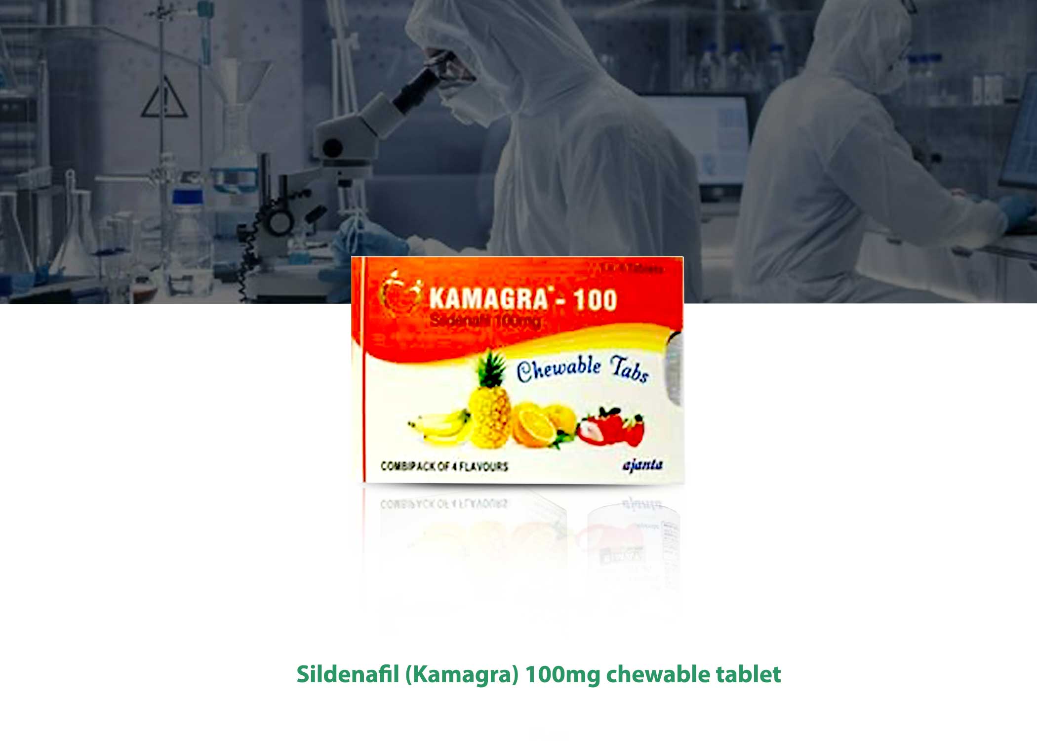 Sildenafil Kamagra 100mg chewable tablet